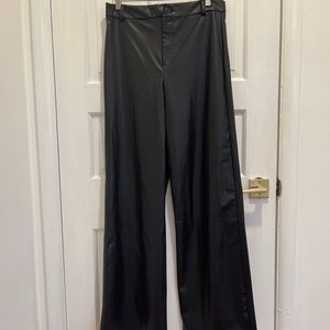 Full length Zara faux leather pants trousers black sold out large